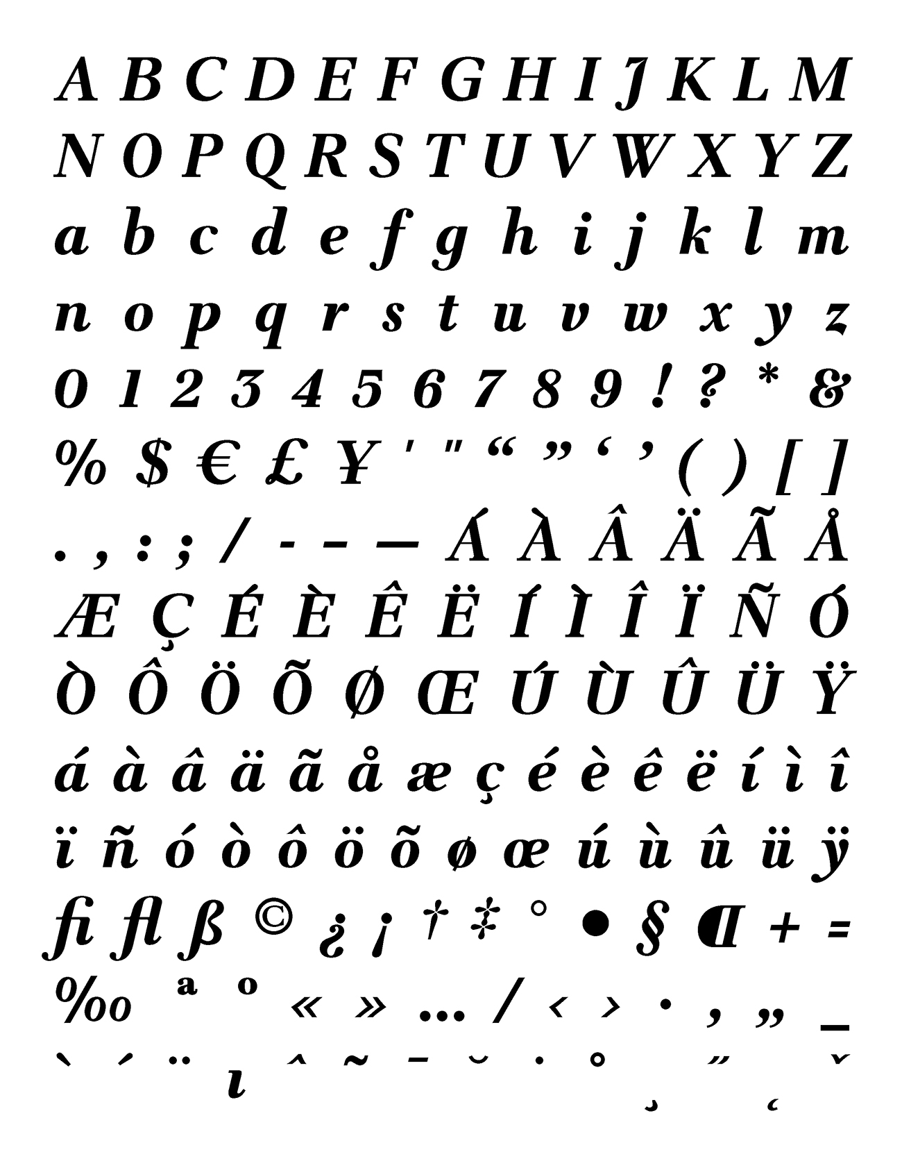 TWT Prospero Bold Italic